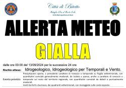 Allerta Meteo - 13/09/2024