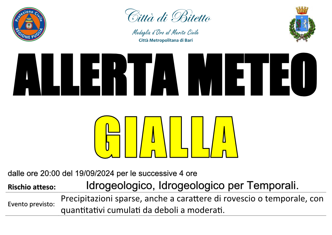 Allerta Meteo - proroga